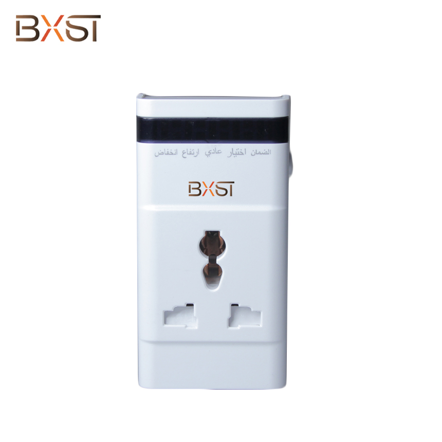 BX-V151 UK Plug General Socket 13A Voltage Surge Protector with Protective Door and LED for Home