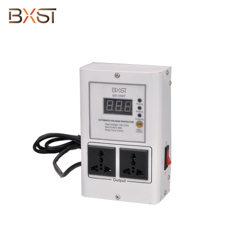 BX-V007 UK Plug 13A Voltage Surge Protector and Regulator with Short Circuit Protection for Home