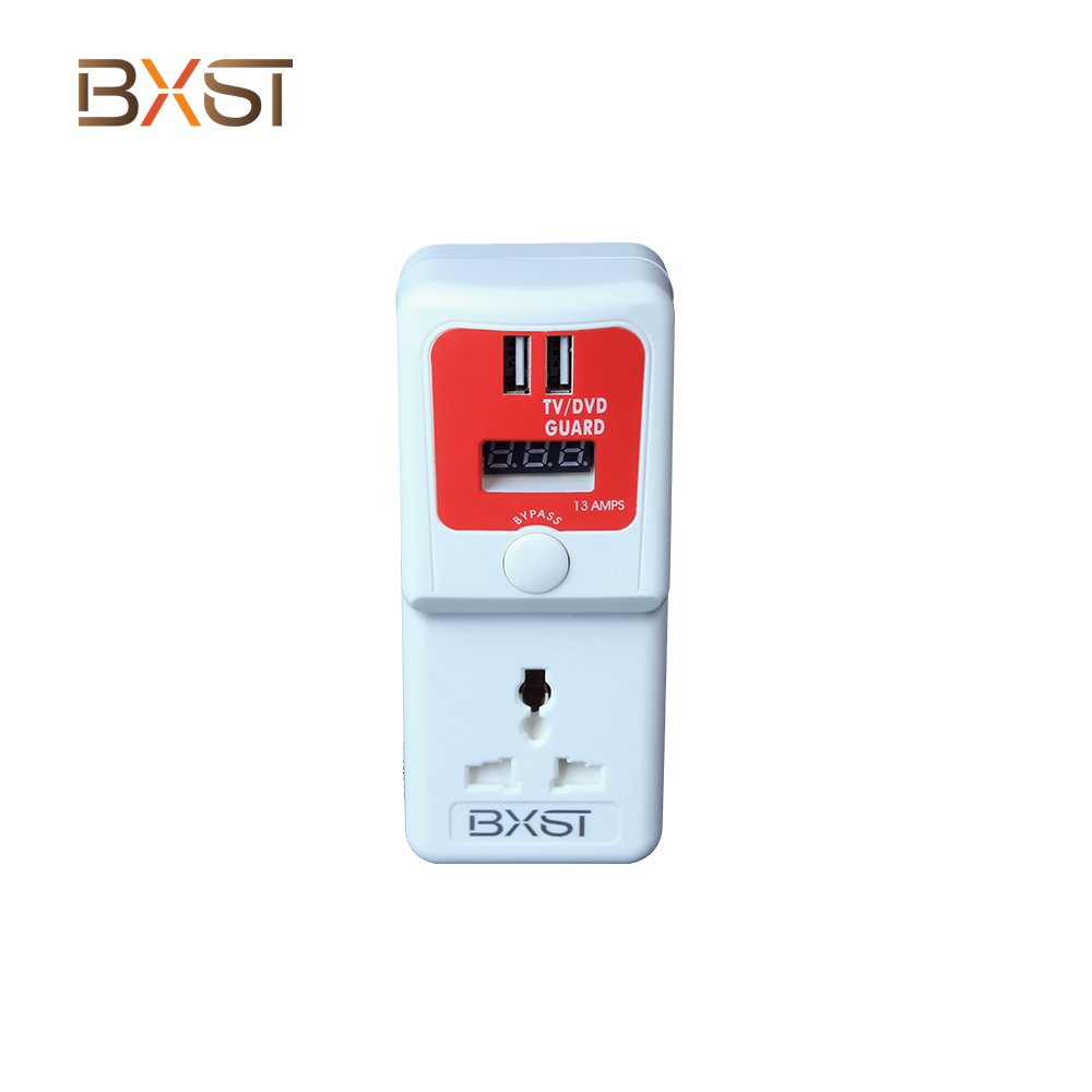 BX-V187-D-USB tv guard voltage protector home fridge power guard with USB