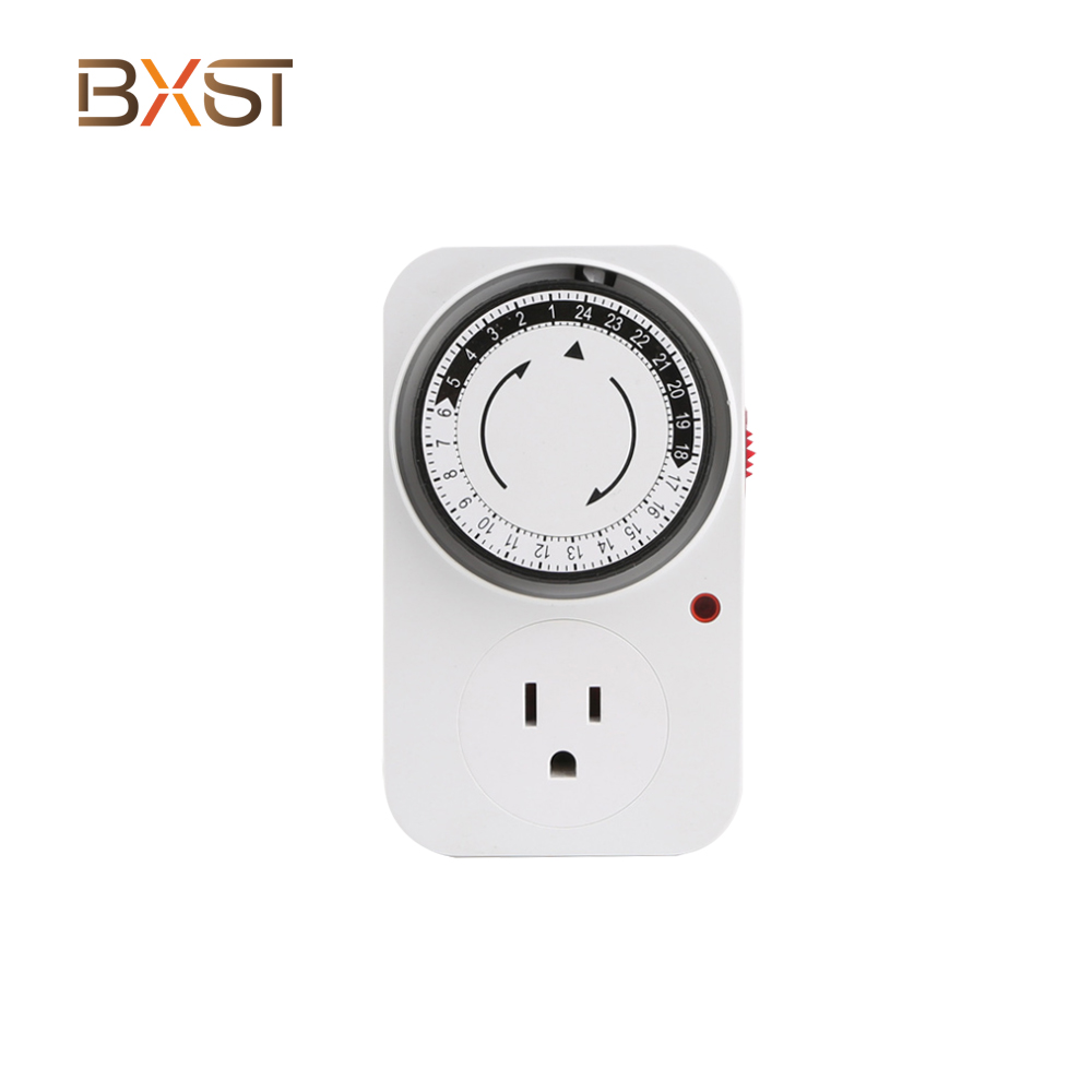 BX-T010-US 24H three socket Mechanical Timer with indicator light