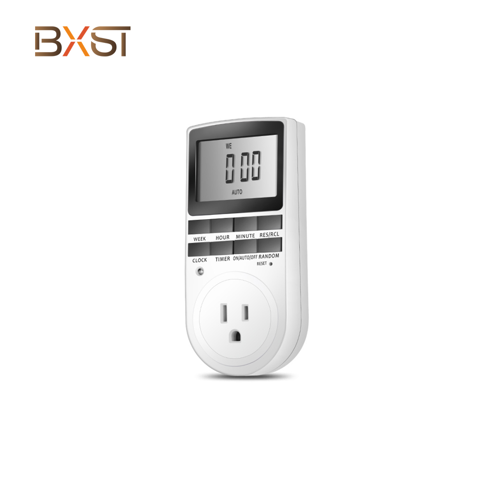 BX-T076-US 24H Automatic Digital Configuration Electronic Mechanical Timer Plug 