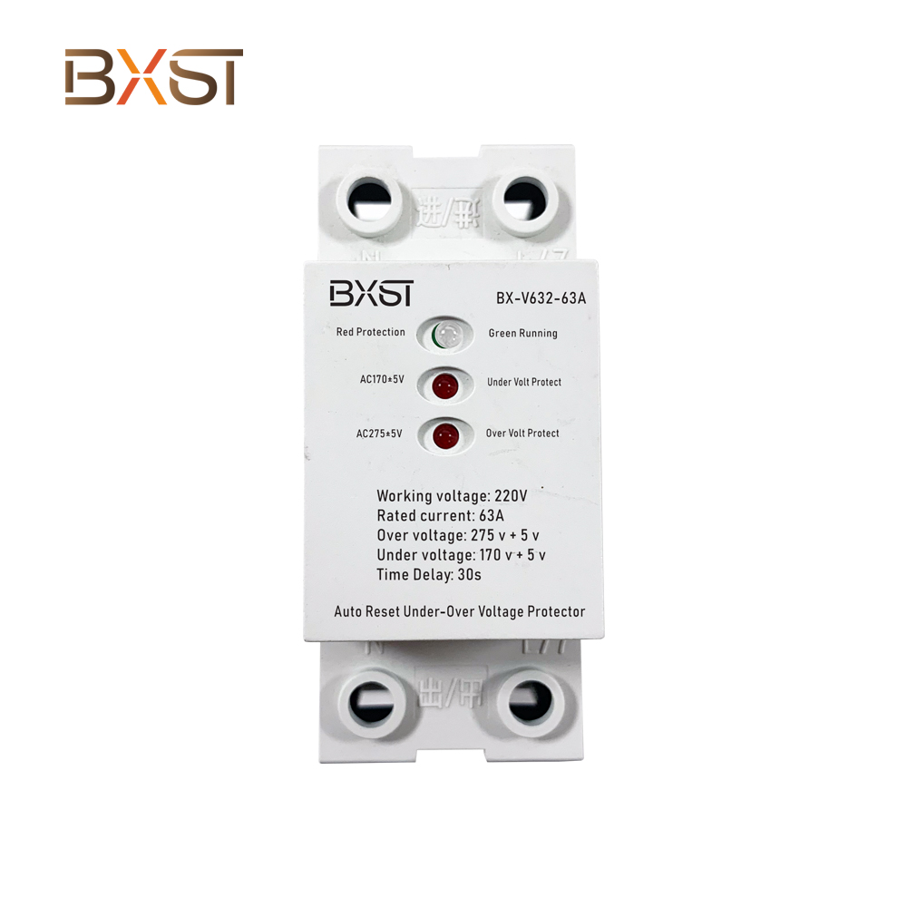 BX-V632-63A Rail Type 220V 50/60Hz Safety Voltageprotector Overvoltage Protector Home