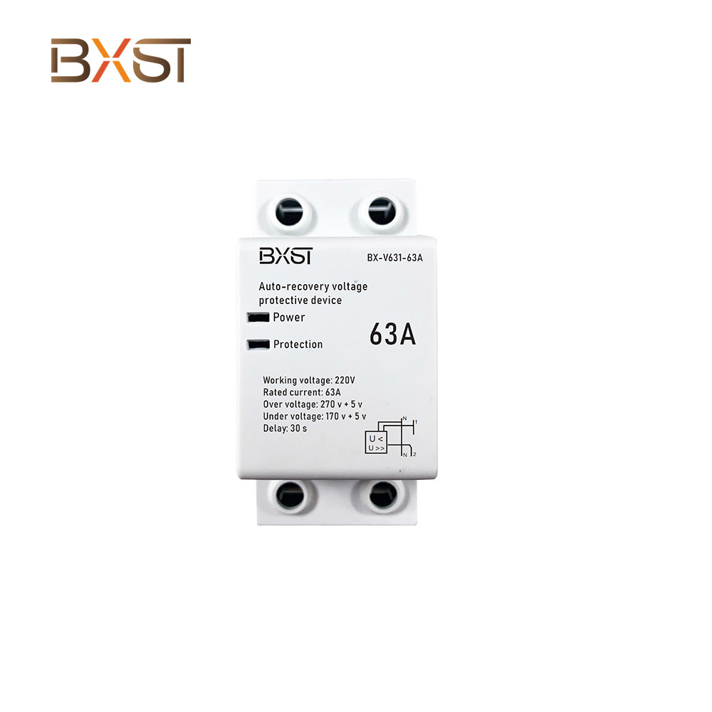 BX-V631-63A New High Quality Voltageprotector 220V Safe Voltage Overvoltage and Undervoltage Protector