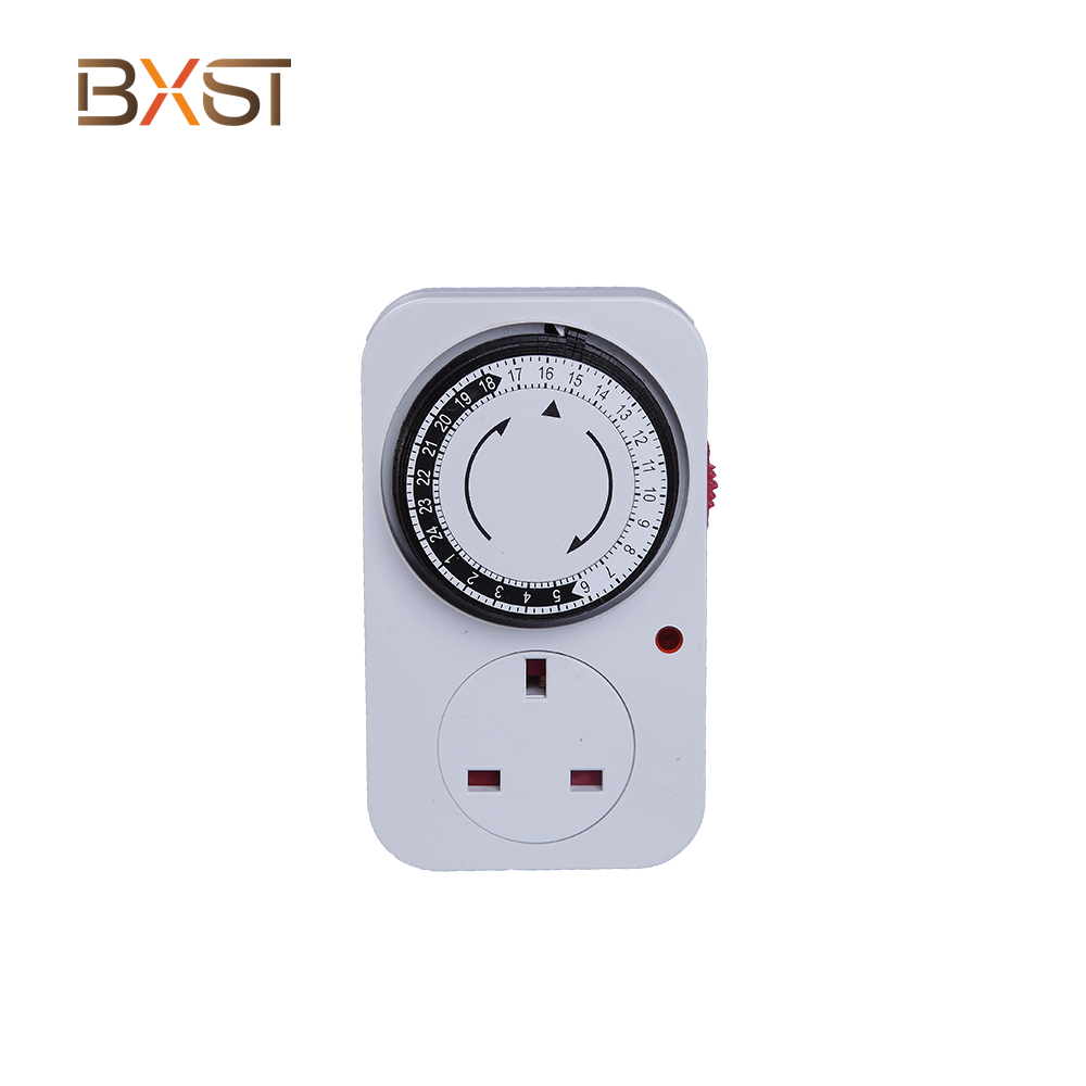 BXST-T010A-UK Portable 220v Electronic Programmable Grounded Plug Mechanical Timer