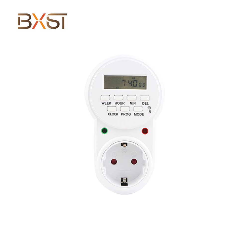 BX-T058-G Wholesale Socket Digital Timer Switch Energy Saving Plug-in Timer Socket