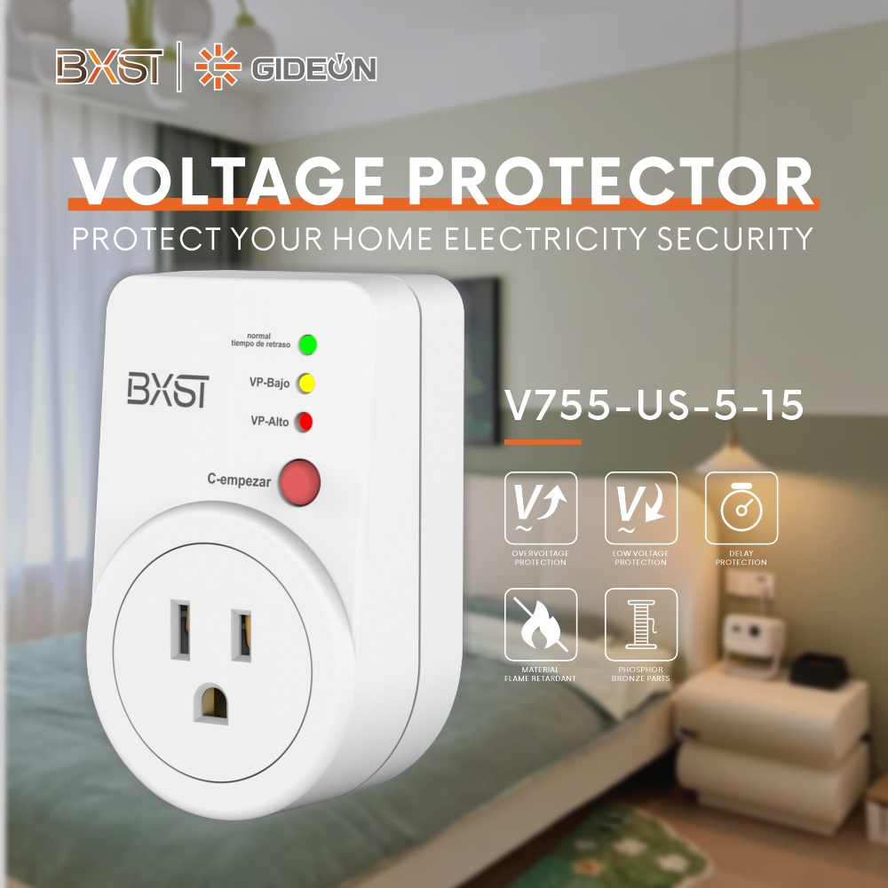 BX-V755-5-15 Us Plug 110V Refrigerator Voltage Protector for Household Use