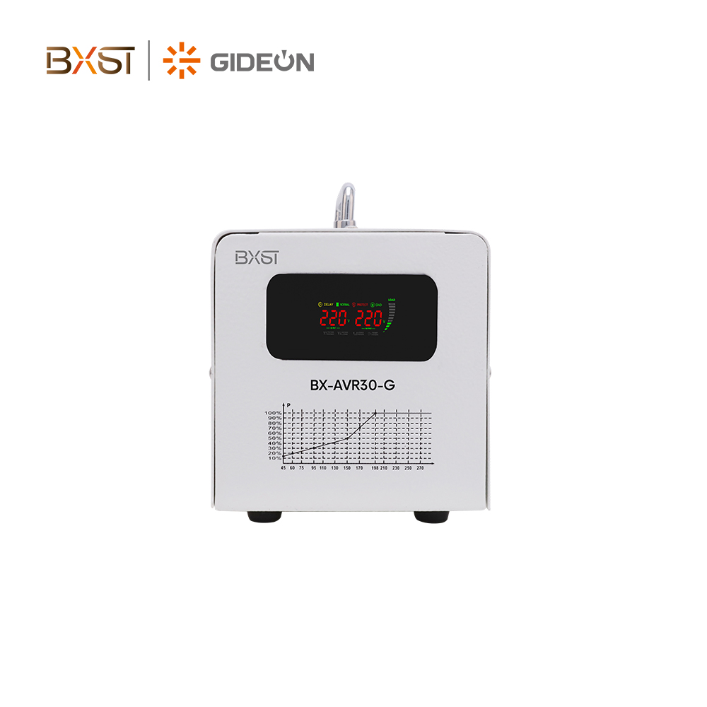 BX-AVR30-G 2000VA Digital Display Voltage Stabilizer 80% Efficiency German Plug Overvoltage Protection for Home