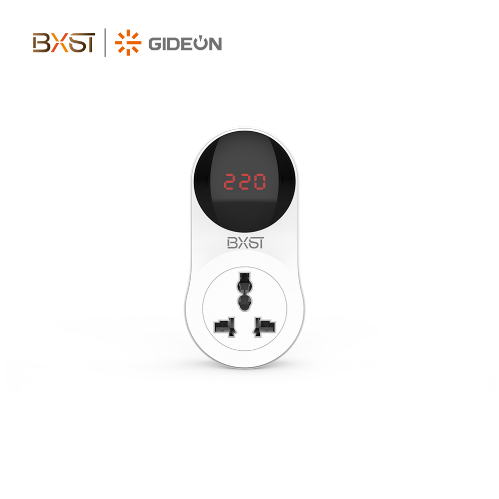 BX-V576-EU-UN Single Phase PC Material 220V TV Guard Refrigerator Adjustable Voltage Protector with Digital Display