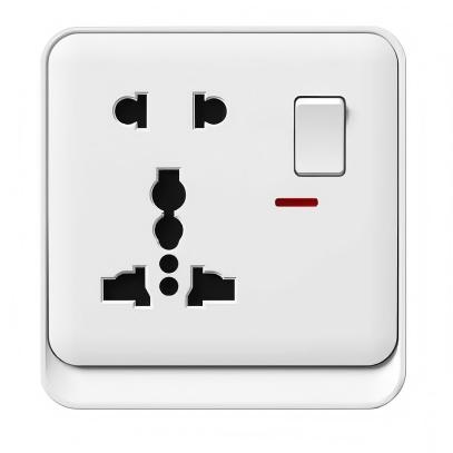 Household Concealed Wall Power Outlet and Light Switch, Wall Electrical Accessories